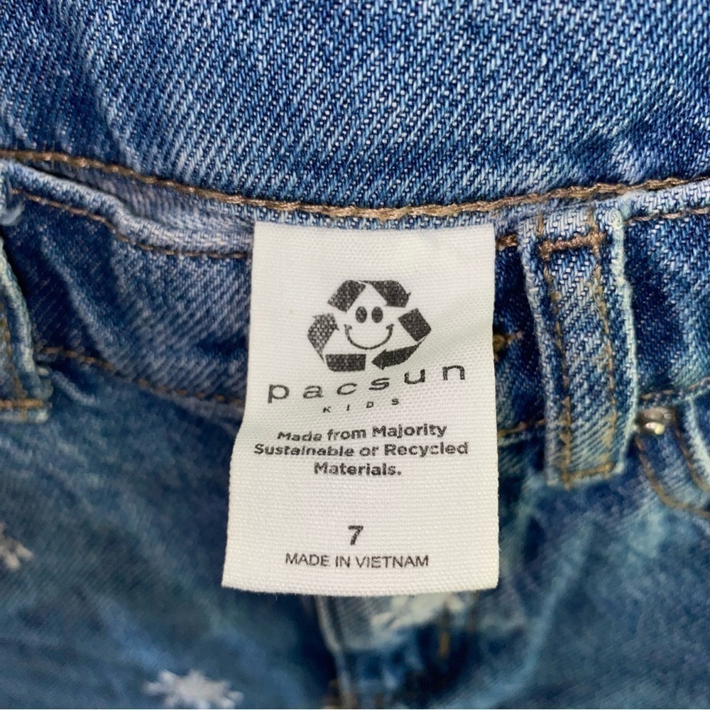 NWT Pacsun Kids Flower Embroidered Shorts - Picture 6 of 6